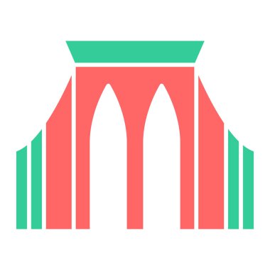 Modern yapı simgesinin vektör illüstrasyonu