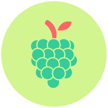 Ahududu. Web simgesi basit illüstrasyon