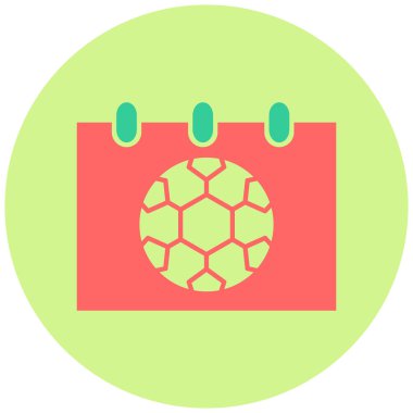 Takvim Düz Vektör Simgesi