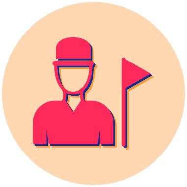 Bir insan simgesinin vektör illüstrasyonu