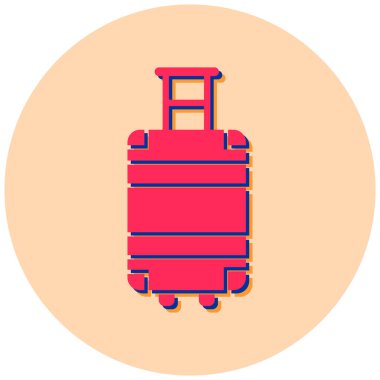 seyahat çantası. Basit illüstrasyon