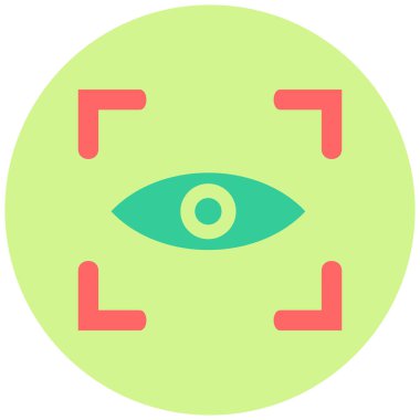 Retina. Web simgesi basit illüstrasyon