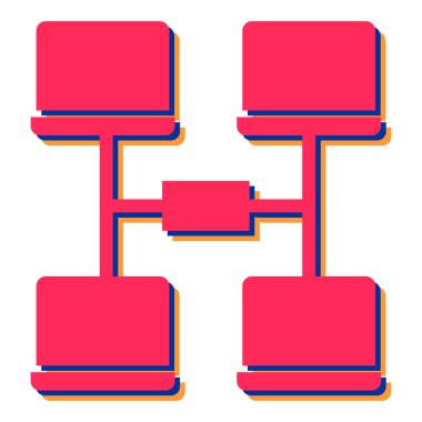 ağ paylaşım simgesi vektörü