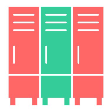 Çekmeceler. Web simgesi basit illüstrasyon