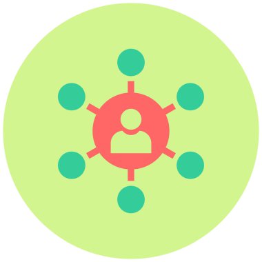 İşbirliği. Web simgesi vektör illüstrasyonu