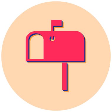 Mektup. Web simgesi basit illüstrasyon