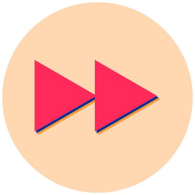 Oynayın. Web simgesi basit illüstrasyon