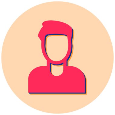 avatar. Web simgesi basit illüstrasyon