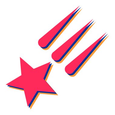 Yıldız simgesi. Beyaz arkaplanda izole edilmiş web tasarımı için yıldız vektör simgelerinin izometriği