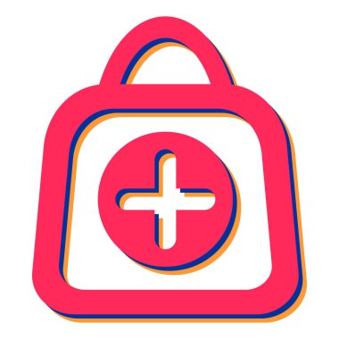 İlk yardım kiti vektör illüstrasyonu