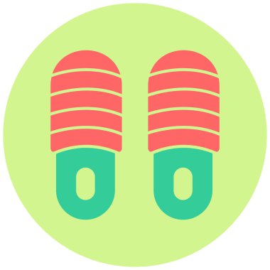 Terlikler. Web simgesi basit illüstrasyon