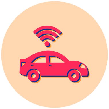 - Araba. Web simgesi basit illüstrasyon