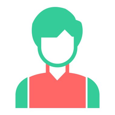 avatar. Web simgesi basit illüstrasyon