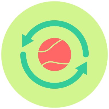 Döndürme simgesinin vektör çizimi