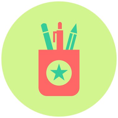 kırtasiye simgesi vektör illüstrasyonu 