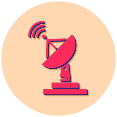 Uydu anteni. Web simgesi