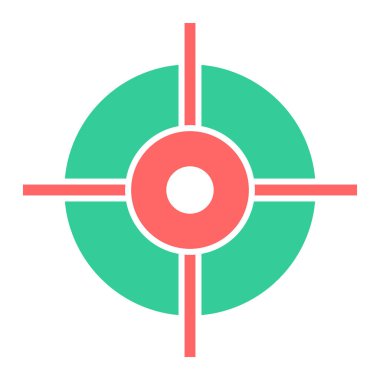 Hedef. Web simgesi basit illüstrasyon