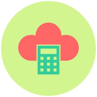 Modern simge hesaplanırken vektör çizimi 