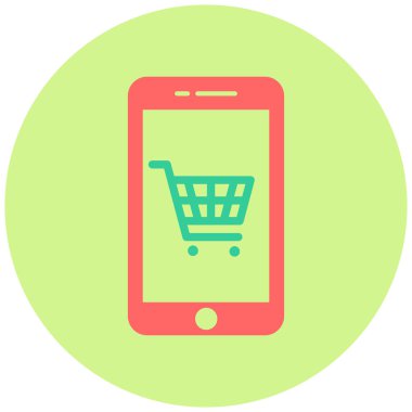 Çevrimiçi Mağaza. Basit illüstrasyon