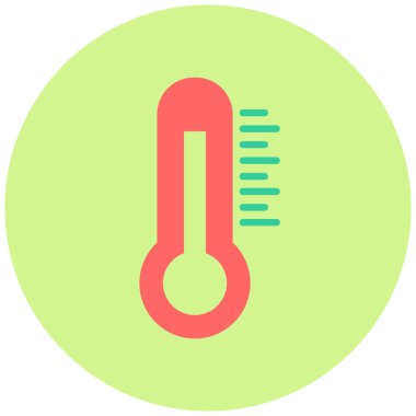 Termometre. Web simgesi basit tasarım