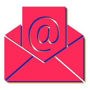 posta simgesi, vektör illüstrasyonu