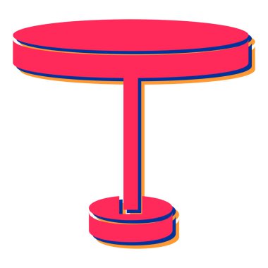 Modern tablo simgesinin vektör illüstrasyonu