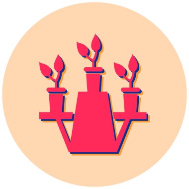 Çiçek. Web simgesi basit tasarım