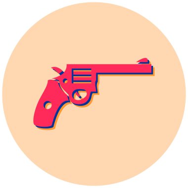Silah. Web simgesi basit illüstrasyon