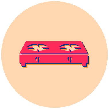 Yatağa. Web simgesi basit illüstrasyon