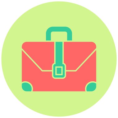 Çanta. Web simgesi basit illüstrasyon