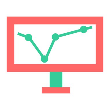 Analizler. Web simgesi basit illüstrasyon