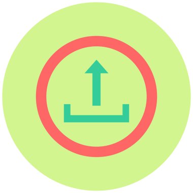 Yükle. Web simgesi basit illüstrasyon