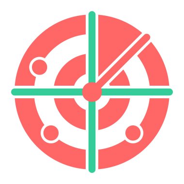 Hedef. Web simgesi basit illüstrasyon