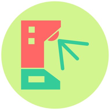 Turnike. Web simgesi basit tasarım