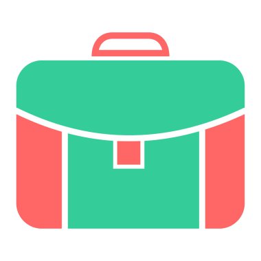 Çanta. Web simgesi basit tasarım