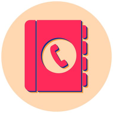 Telefon rehberi vektör illüstrasyonuName