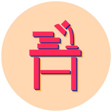 Masa. Web simgesi basit illüstrasyon