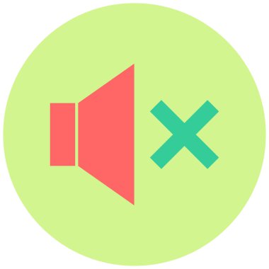 Ses. Web simgesi basit illüstrasyon