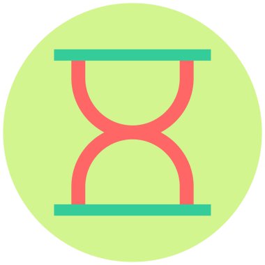 Kum saati. Web simgesi basit illüstrasyon