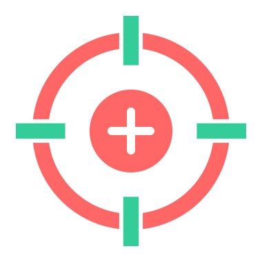 Hedef. Web simgesi basit illüstrasyon