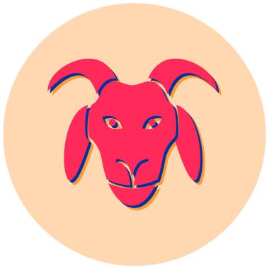 Şirin bir çizgi film ineğinin vektör çizimi