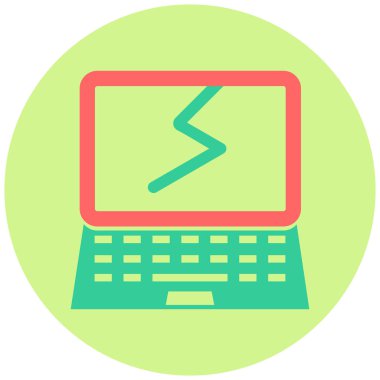 Bilgisayar. Web simgesi basit illüstrasyon