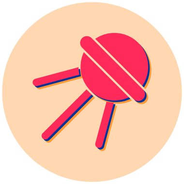 Lolipop. Web simgesi basit illüstrasyon