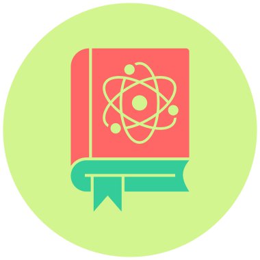 Fizik. Web simgesi basit illüstrasyon