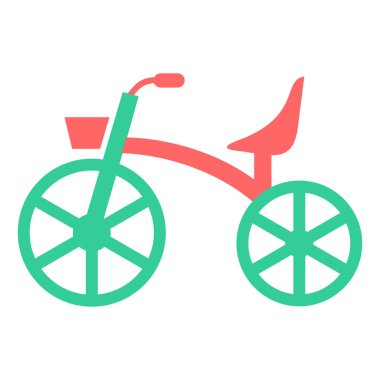 Bisiklet. Web simgesi basit illüstrasyon