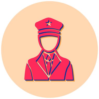 Bir polis memurunun vektör çizimi