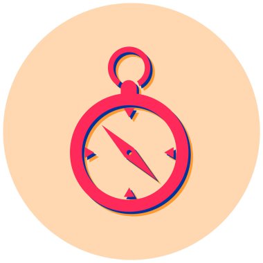 Pusula. Web simgesi basit illüstrasyon