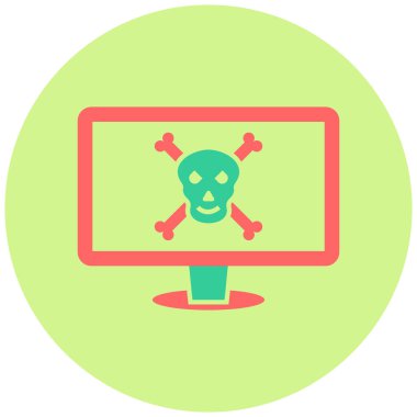 Virüs. Web simgesi basit tasarım