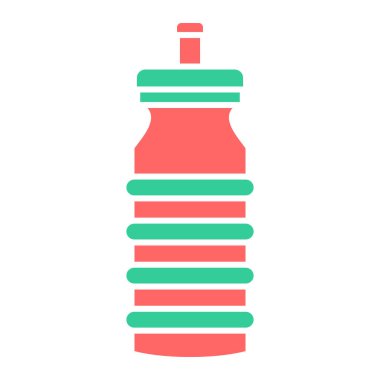 Şişe simgesi. Web için su karıştırıcı vektör simgelerinin basit çizimi