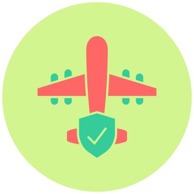 İyi uçuşlar. Web simgesi basit illüstrasyon